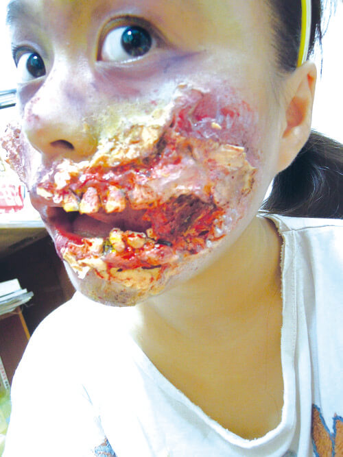 翻模假皮測試過程